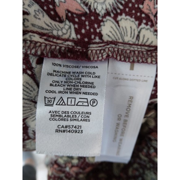 NWT Loft Floral Ruffle Shirtdress Button Down Tie Belt Size Large - Picture 16 of 16